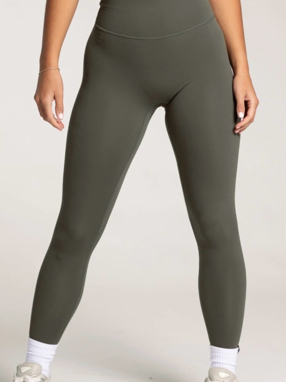 Ptula Barepro High-Waist Sculpt Olive Green Women’s Leggings